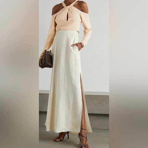 Altuzarra Nasrin Cold-Shoulder Sweater. Size Medium. - Picture 3 of 7